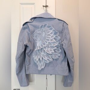 Taowang Light Blue Bomber Jacket